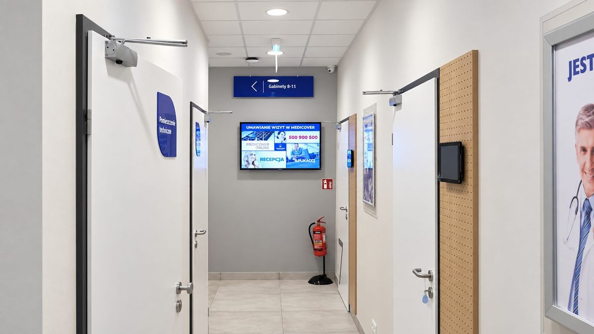 Przestrzeń Medicover wyposażona w technologie komunikacyjne