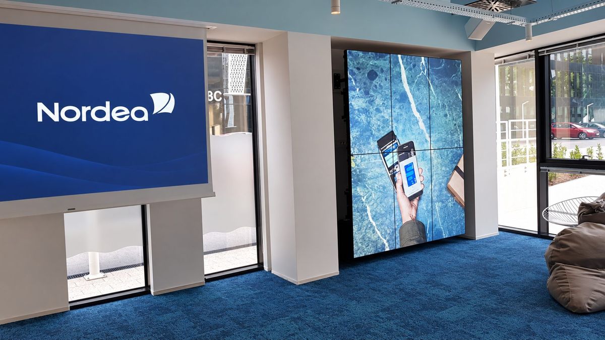 Przestrzeń Nordea wyposażona w technologie komunikacyjne