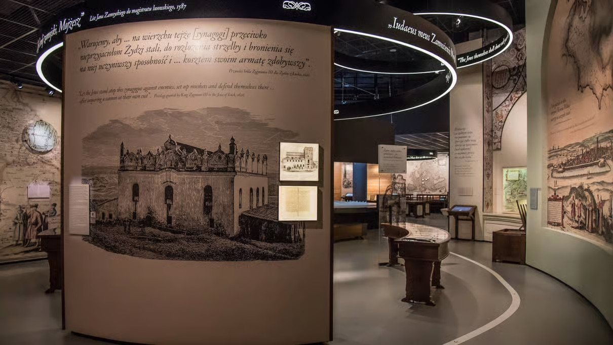 Ekspozycja POLIN Muzeum Historii Żydów Polskich
